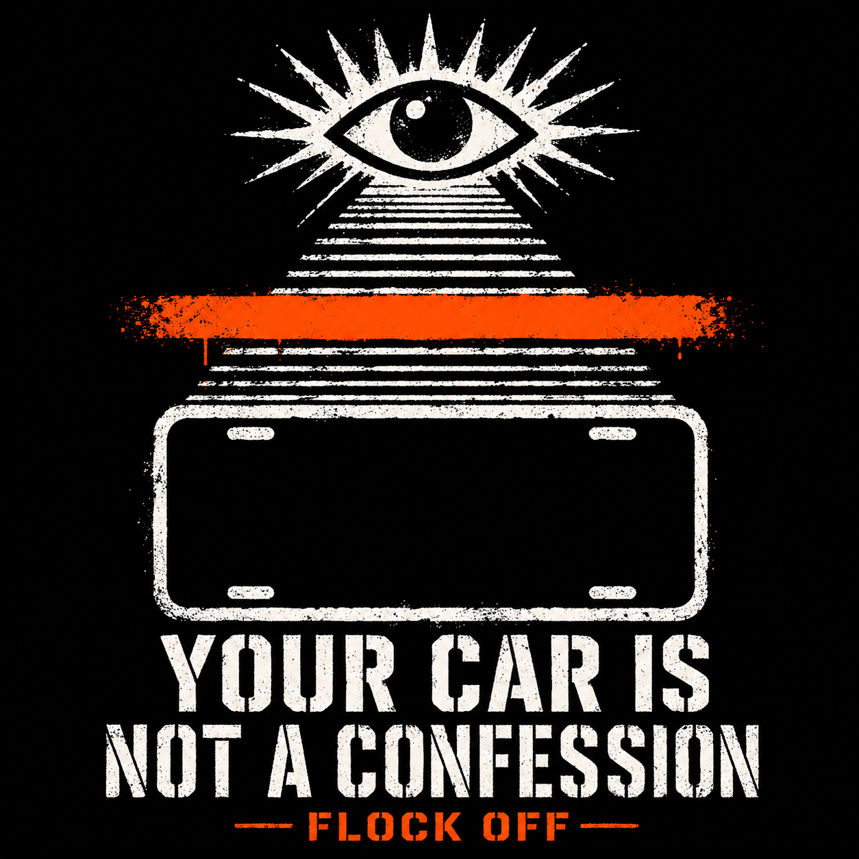 Your car is not a confession protest artwork