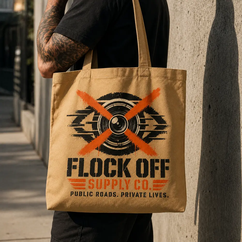 Eye Strike Cotton Tote shown as the actual Cotton Canvas Tote